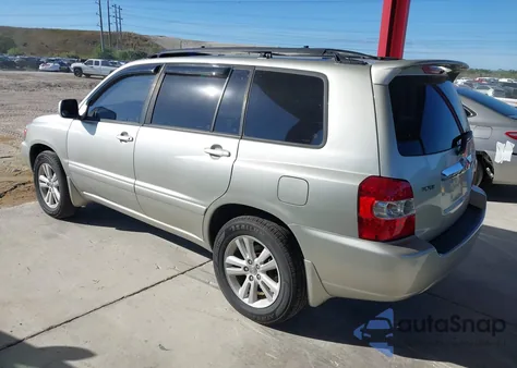 2006 Toyota Highlander Hybrid V6 z USA, uszkodzony, nr VIN JTEDW21A560011826